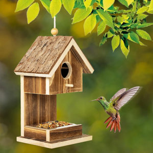 Millwood Pines Bird Houses For Outside Hanging Bird House Feeder For